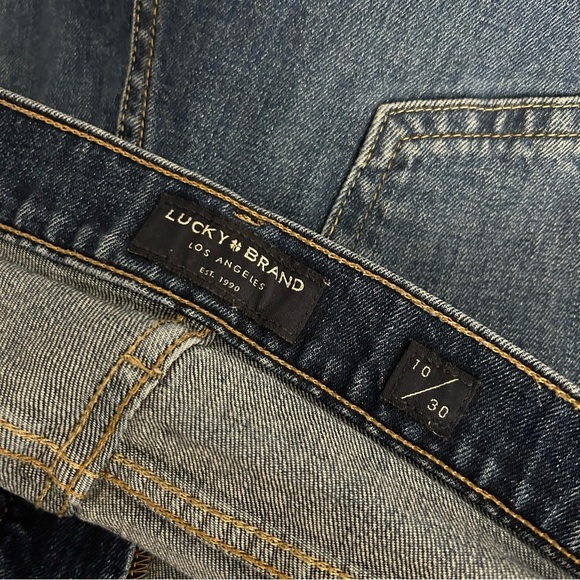 💕 lucky brand MID RISE BOYFRIEND SIENNA Distressed Blue Jeans 10 - Picture 4 of 10